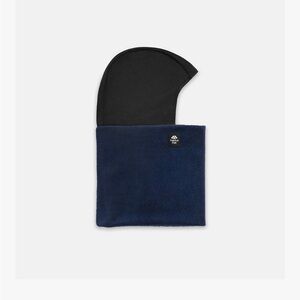 Kids Black and Navy Hooded Scarf 2-pack